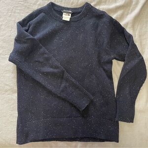 Navy Speckled North Face Crewneck Sweater